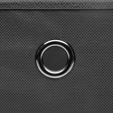 ASUPERMALL Boites De Rangement Avec Couvercles 4 Pcs 28x28x28 Cm Gris 6 ASUPERMALL Boites De Rangement Avec Couvercles 4 Pcs 28x28x28 Cm Gris – Image 4