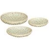 Atmosphera - Lot De 3 Corbeilles à Fruits En Bambou - Bleu -Petit rangement Soldes Magasin 30150435 1