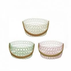 JARDIBRICODECO Panier Metallique 20 X 10 Cms - Plusieurs Couleurs.