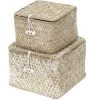 COMPACTOR Lot 2 X Panier De Rangement - Beige -Petit rangement Soldes Magasin 30247748 1