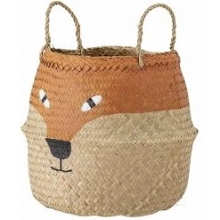 Panier Renard - Bloomingville - Marron/beige -Petit rangement Soldes Magasin 30439323 3