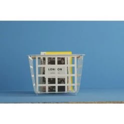 DON HIERRO - Set De 2 Semi Grands Paniers Avec Poignée En Bois, ZESTA. - Bianco 9 DON HIERRO - Set De 2 Semi Grands Paniers Avec Poignée En Bois, ZESTA. - Bianco -Petit rangement Soldes Magasin 30529132 3