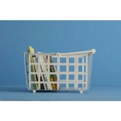 DON HIERRO - Set De 2 Semi Grands Paniers Avec Poignée En Bois, ZESTA. - Bianco 10 DON HIERRO - Set De 2 Semi Grands Paniers Avec Poignée En Bois, ZESTA. - Bianco -Petit rangement Soldes Magasin 30529132 4