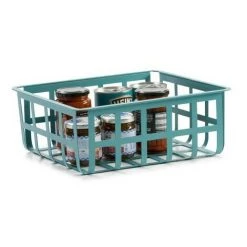 DON HIERRO - ZESTA, Set De 2 Paniers Multi-usages De Taille Moyenne - Turchese -Petit rangement Soldes Magasin 30529541 3