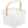 BRIDAY Rangement Organisateur Corbeille Avec Poignée En Bois Empilable Utilitaire En Métal Vintage Panier Pour Garde-Manger Cuisine Placard Salle De Bains Garde-Manger Armoires (Blanc) 2 BRIDAY Rangement Organisateur Corbeille Avec Poignée En Bois Empilable Utilitaire En Métal Vintage Panier Pour Garde-Manger Cuisine Placard Salle De Bains Garde-Manger Armoires (Blanc) -Petit rangement Soldes Magasin 31054968 1