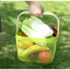 BRIDAY Rangement Organisateur Corbeille Avec Poignée En Bois Empilable Utilitaire En Métal Vintage Panier Pour Garde-Manger Cuisine Placard Salle De Bains Garde-Manger Armoires (Blanc) 11 BRIDAY Rangement Organisateur Corbeille Avec Poignée En Bois Empilable Utilitaire En Métal Vintage Panier Pour Garde-Manger Cuisine Placard Salle De Bains Garde-Manger Armoires (Blanc) -Petit rangement Soldes Magasin 31054968 5