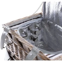 AUBRY GASPARD Panier Pique-nique 2 Couverts En Osier Blanchi Brun - Brun 8 AUBRY GASPARD Panier Pique-nique 2 Couverts En Osier Blanchi Brun - Brun -Petit rangement Soldes Magasin 3110606 3