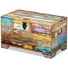 ASUPERMALL Coffre De Rangement Bois De Recuperation Massif -Petit rangement Soldes Magasin 31118849 1