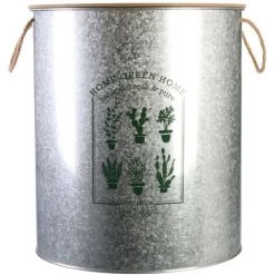 THE HOME DECO FACTORY Lot De 2 Poubelles Coffre Métal Home Deco Factory -Petit rangement Soldes Magasin 31653847 3