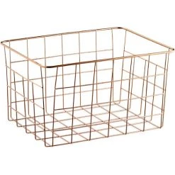Relaxdays Panier Métallique Rangement, Lot De 3, Rectangulaire, Stockage, HLP 15,5 X 28 X 20 Cm, Déco, Cuivré 8 Relaxdays Panier Métallique Rangement, Lot De 3, Rectangulaire, Stockage, HLP 15,5 X 28 X 20 Cm, Déco, Cuivré -Petit rangement Soldes Magasin 31799181 2