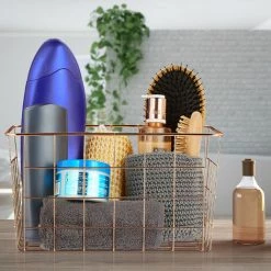 Relaxdays Panier Métallique Rangement, Lot De 3, Rectangulaire, Stockage, HLP 15,5 X 28 X 20 Cm, Déco, Cuivré 9 Relaxdays Panier Métallique Rangement, Lot De 3, Rectangulaire, Stockage, HLP 15,5 X 28 X 20 Cm, Déco, Cuivré -Petit rangement Soldes Magasin 31799181 3