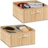 Relaxdays Panier Rangement En Bambou, Jeu De 2, HlP; 16,5x 32 X 35 Cm, Avec Poignée, De 15 L Pliable, Choix De Couleurs 2 Relaxdays Panier Rangement En Bambou, Jeu De 2, HlP; 16,5x 32 X 35 Cm, Avec Poignée, De 15 L Pliable, Choix De Couleurs -Petit rangement Soldes Magasin 31801447 1