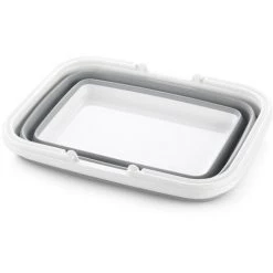 ASUPERMALL Panier De Camping Pliable, Panier De Rangement Pliant Multifonctionnel Pour Vehicules Menagers D'Exterieur, Blanc Casse -Petit rangement Soldes Magasin 31944195 3