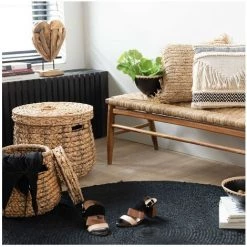 Lot De 2 Paniers Avec Couvercle En Matières Naturelles - Calicosy - Marron 6 Lot De 2 Paniers Avec Couvercle En Matières Naturelles - Calicosy - Marron -Petit rangement Soldes Magasin 31962107 2