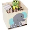 BETTERLIFE Boîte De Rangement Pliable Enfant,Boîte De Rangement Jouets Animaux,Boîte De Rangement Grande Capacité Pour Enfants,Boîte à Jouets Pliable En Tissu （l'éléphant）