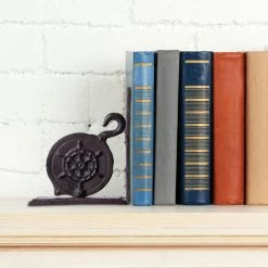 Relaxdays Serre-livres, Presse-livres Fonte, Range-livres Décoration Vintage, Roue Dentée, HxlxP: 16x13x10 Cm, Brun 9 Relaxdays Serre-livres, Presse-livres Fonte, Range-livres Décoration Vintage, Roue Dentée, HxlxP: 16x13x10 Cm, Brun -Petit rangement Soldes Magasin 32023282 3