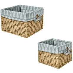 GUY LEVASSEUR Lot De 2 Paniers De Rangement Petit Et Grand Jungle - Multicouleur