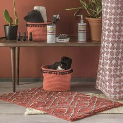 GUY LEVASSEUR Lot De 2 Paniers De Rangements Corde De Coton Terra - Terracotta -Petit rangement Soldes Magasin 32038859 4