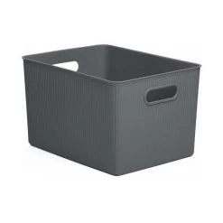 PLASTICOS TATAY Panier De Tri Baobab XL Gris Anthracite 22 L. (29,4x38,5x23cm) Tatay