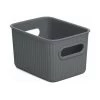 PLASTICOS TATAY Panier De Rangement Baobab S Gris Anthracite Tatay 2 PLASTICOS TATAY Panier De Rangement Baobab S Gris Anthracite Tatay -Petit rangement Soldes Magasin 32163502 1