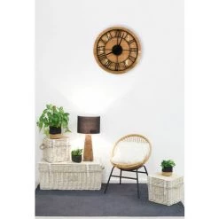 AUBRY GASPARD Malles Carrées En Osier Blanchi (Lot De 3) Beige - Blanc -Petit rangement Soldes Magasin 32394573 2