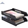 Jielisi Plateau De Documents De Bureau File Organizer 2 Superposable Niveau Lettre Plateau Porte-Revues Porte-Bagages Accessoires De Bureau Stockage Du Papier Papeterie -Petit rangement Soldes Magasin 32471489 1