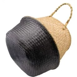 ABCRITAL Panier De Rangement, Jonc De Mer, Pliable, Panier De Rangement, Pour Jouets, Petites Pièces, Vêtements, Plantes, Gris, Taille S -Petit rangement Soldes Magasin 32700757 3