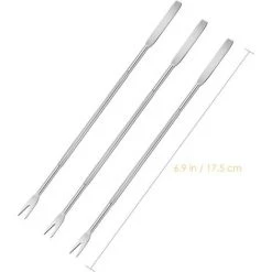 BARES 12pcs Fruits De Mer Cracker Acier Inoxydable Mollusques Et Crustacés Fourchettes Crabe Et Outil De Casse-noix De Cuisine -Petit rangement Soldes Magasin 32814562 4