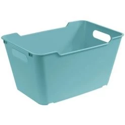 KEEEPER Boîte De Rangement, Polypropylène, 6 L, Lotta, Bleu Clair, 29.5x19x15 Cm