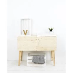 DECOWOOD Boîte Décapée Petite -Petit rangement Soldes Magasin 33149640 2