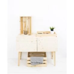 DECOWOOD Boîte Naturelle Grande -Petit rangement Soldes Magasin 33149648 3