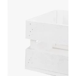 DECOWOOD Pack 3 Boîtes Cadre En Noyeryennes Blanches -Petit rangement Soldes Magasin 33149698 3
