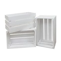 DECOWOOD Pack 3 Boîtes Grandes Blanches -Petit rangement Soldes Magasin 33149822 4