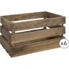 DECOWOOD Pack 6 Boîtes Grandes Vieillies -Petit rangement Soldes Magasin 33149860 1