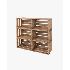 DECOWOOD Pack 6 Boîtes Grandes Vieillies -Petit rangement Soldes Magasin 33149860 3