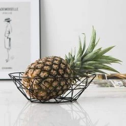 LITZEE Corbeille à Fruits En Métal, Panier De Fruits En Fer Panier De Légumes Panier égouttoir Pour Maison Salon Collation Assiette De Fruits -Petit rangement Soldes Magasin 33169709 5