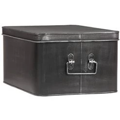 LABEL51 Boîte De Rangement Media 35x27x18 Cm XL Noir Antique - Noir
