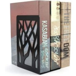 BRIDAY Serre-livres, Bouts De Livres, Bouts De Livres Pour Le Bureau, Serre-livres Pour étagères, Serre-livres, Bouts De Livres Pour Livres Lourds, Porte-étagère Décoratif Pour La Maison, Supports De Serre-livres En Métal, Bouchon De Livre, Avec Porte-stylo -Petit rangement Soldes Magasin 33293602 3