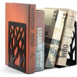 BRIDAY Serre-livres, Bouts De Livres, Bouts De Livres Pour Le Bureau, Serre-livres Pour étagères, Serre-livres, Bouts De Livres Pour Livres Lourds, Porte-étagère Décoratif Pour La Maison, Supports De Serre-livres En Métal, Bouchon De Livre, Avec Porte-stylo -Petit rangement Soldes Magasin 33293602 4