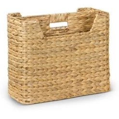 AMBICO Porte-revues NATHAN En Jacinthe D’eau, Dimensions: 40 X 17 X 33 Cm (L/P/H) -Petit rangement Soldes Magasin 33332264 2