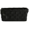 Panier De Bain MSV En Polypropylène De Couleur Noire 19 X 14 X 8 Cm -Petit rangement Soldes Magasin 33437854 1