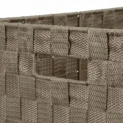 FIVE SIMPLY SMART Lot De 4 Paniers De Rangement "Déco" 38cm Taupe -Petit rangement Soldes Magasin 33651843 2