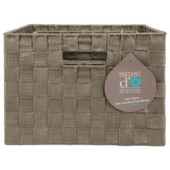 FIVE SIMPLY SMART Lot De 4 Paniers De Rangement "Déco" 38cm Taupe -Petit rangement Soldes Magasin 33651843 3
