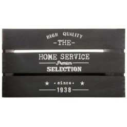 ATMOSPHERA, CRATEUR D'INTRIEUR Lot De 6 Caisses Cagettes "Facto" 40cm Noir 8 ATMOSPHERA, CRATEUR D'INTRIEUR Lot De 6 Caisses Cagettes "Facto" 40cm Noir -Petit rangement Soldes Magasin 33653470 3