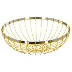 FIVE SIMPLY SMART Corbeille En Métal "Colors" 30cm Jaune