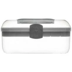 FIVE SIMPLY SMART Boîte De Rangement à Compartiments 29cm Gris -Petit rangement Soldes Magasin 33653554 2