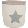 ATMOSPHERA FOR KIDS Panier De Rangement Coton "Canvas" 44cm Gris