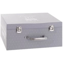 ATMOSPHERA FOR KIDS Set De 3 Boîtes De Rangement "Malle" Gris -Petit rangement Soldes Magasin 33655400 3