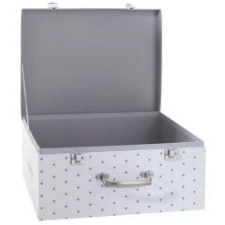 ATMOSPHERA FOR KIDS Set De 3 Boîtes De Rangement "Malle" Gris -Petit rangement Soldes Magasin 33655400 5