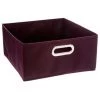 FIVE SIMPLY SMART Boîte De Rangement Pliable "Premium" 15x31cm Aubergine -Petit rangement Soldes Magasin 33655408 1